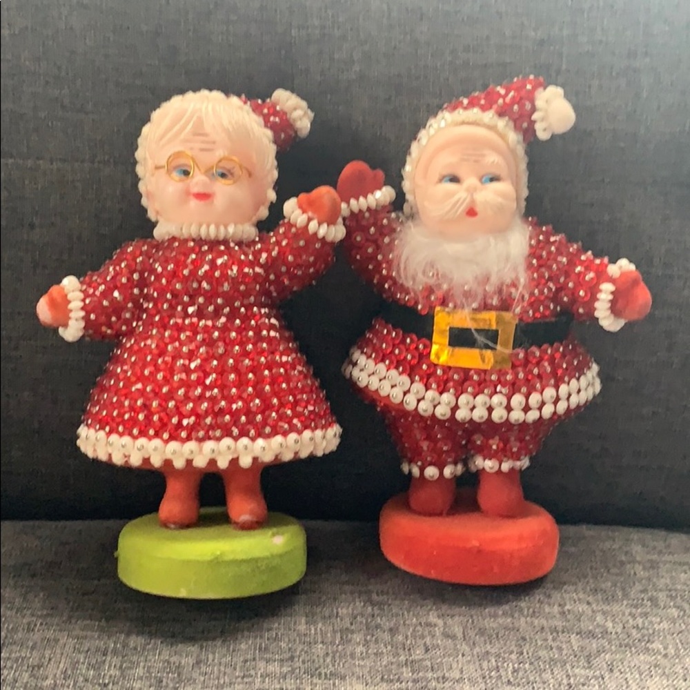 Vintage Santa & Mrs Clause Homemade